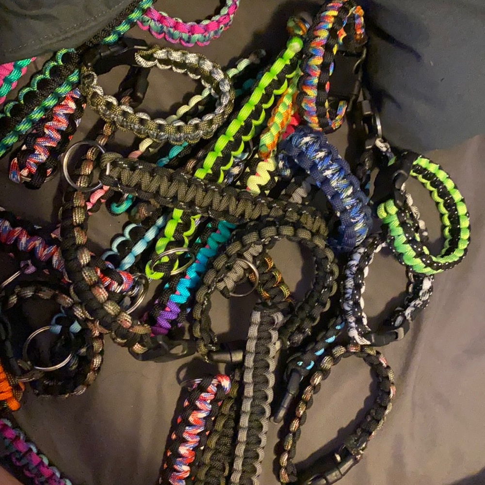 Paracord bracelets or keychains